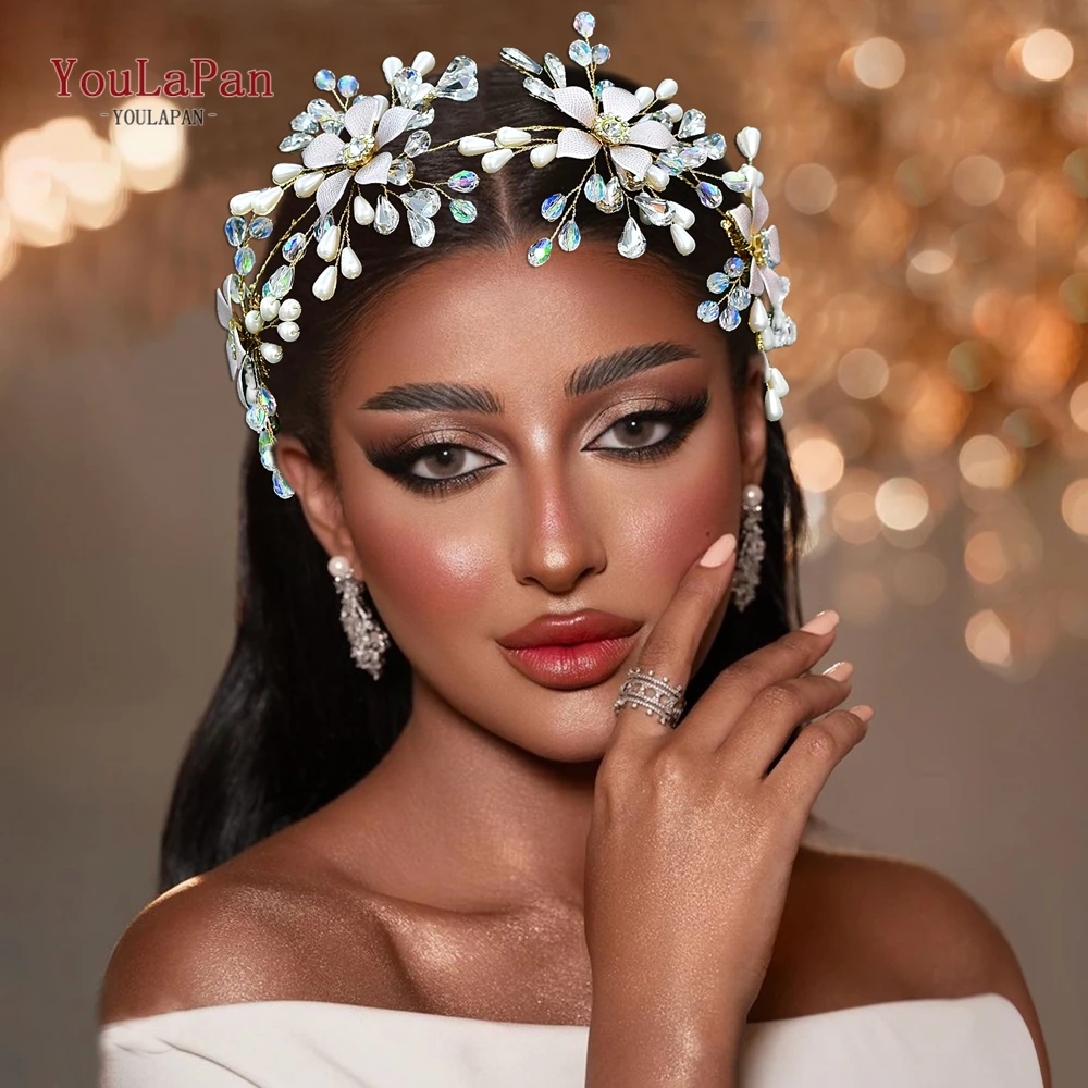 TOPQUEEN Fashion Alloy Flower Hair Comb Bride Headwear Wedding Pearl Crystal Headpiece Bride Headdress Party Hair Ornament HP924
TOPQUEEN Fashion Alloy Flower Hair Comb Bride Headwear Wedding Pearl Crystal Headpiece Bride Headdress Party Hair Ornament HP924