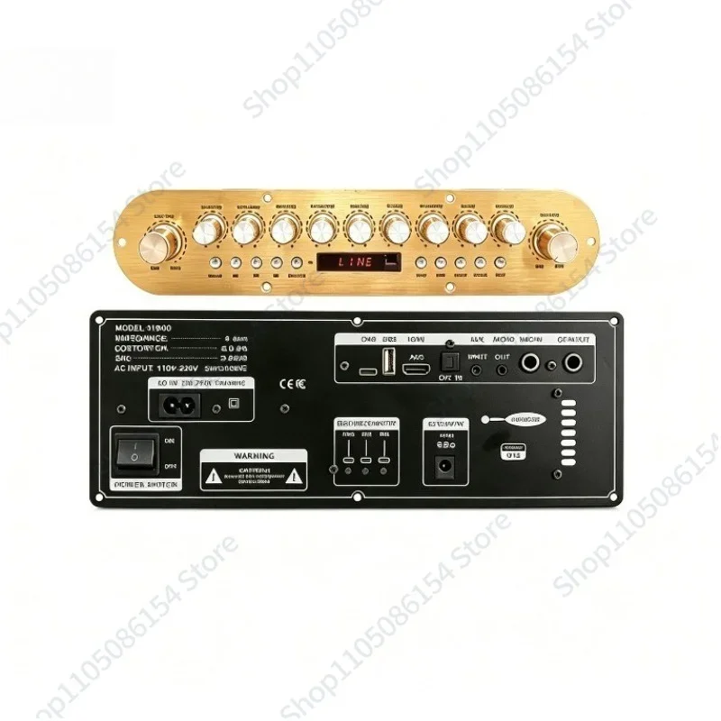 D1600 Bluetooth power amplifier board, 110-220V DSP audio power amplifier board, microphone mixer, suitable for outdoor speakers
D1600 Bluetooth power amplifier board, 110-220V DSP audio power amplifier board, microphone mixer, suitable for outdoor speakers