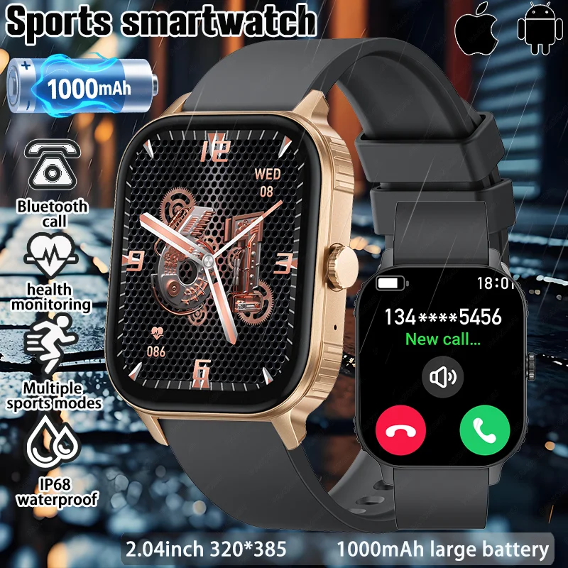 New Men SmartWatch Fitness Tracker Smart watch Heart Monitor IP68Waterproof Sports lady smartwatch Suitable Android and iOS 2025
New Men SmartWatch Fitness Tracker Smart watch Heart Monitor IP68Waterproof Sports lady smartwatch Suitable Android and iOS 2025