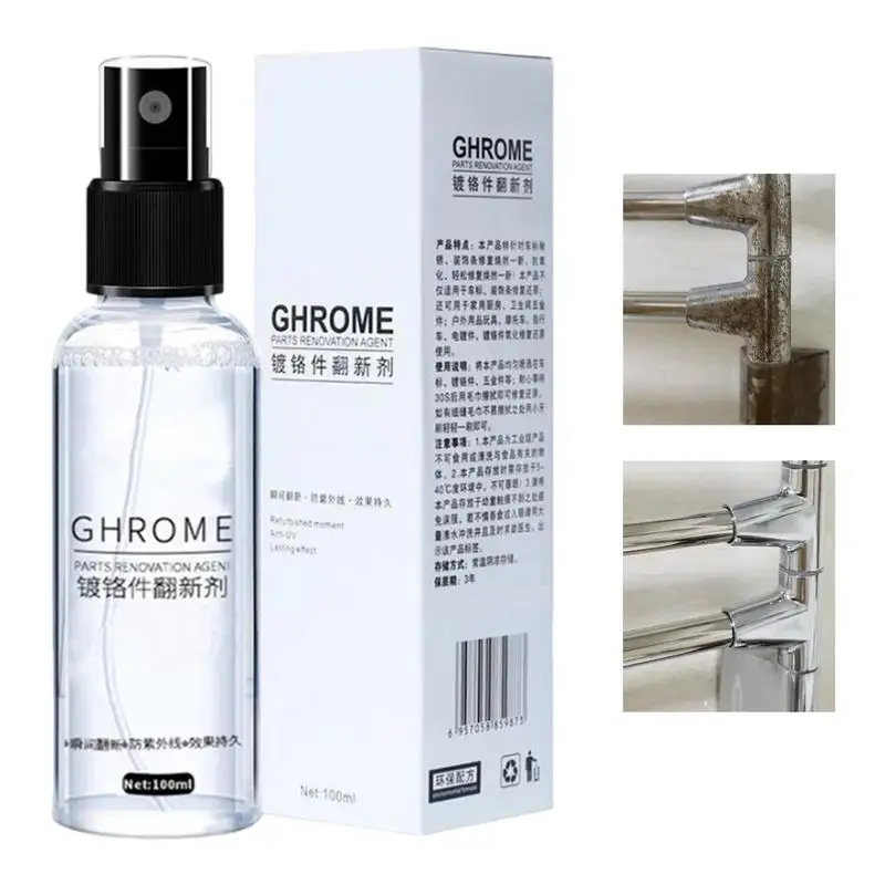 Chrome Polish 100ml Car Emblem Rust Remover Metal Cleaner Car Care Tools Rust Remover Car Chrome Plate Retreading Agent For Car
Chrome Polish 100ml Car Emblem Rust Remover Metal Cleaner Car Care Tools Rust Remover Car Chrome Plate Retreading Agent For Car