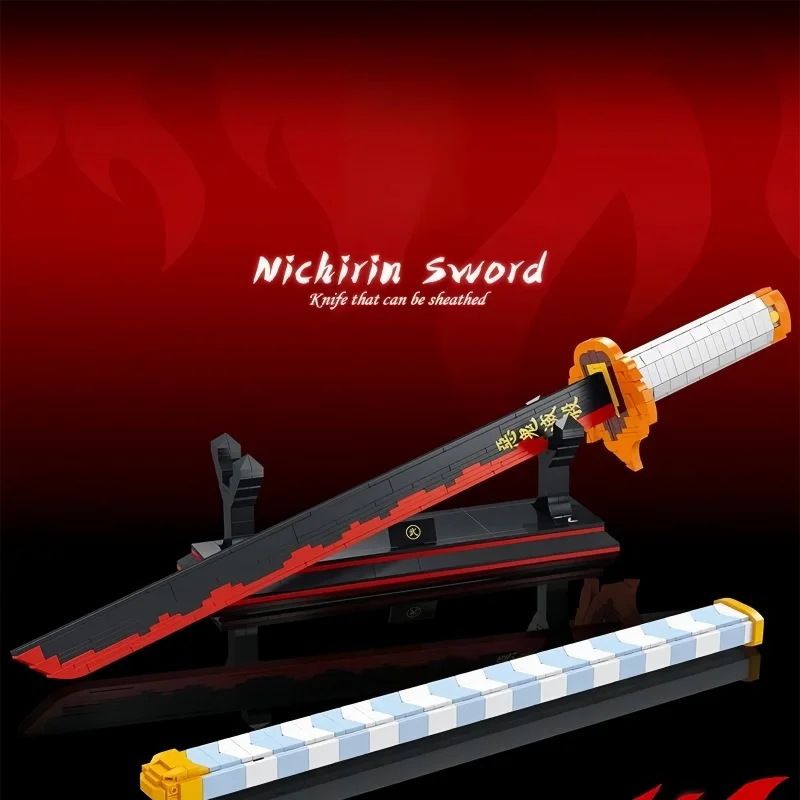 Red Black Blade Brick Katana Model With Scabbard DIY Assembly Building Blocks Desktop Display Craft Ornament
Red Black Blade Brick Katana Model With Scabbard DIY Assembly Building Blocks Desktop Display Craft Ornament