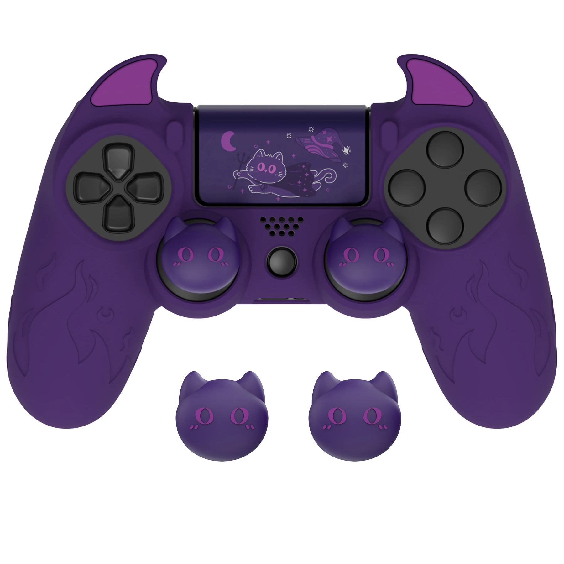 PlayVital Cute Demon Controller Silicone Case, Kawaii Cover Gamepad Skin Protector for ps4 Slim/Pro Controller - Purple
PlayVital Cute Demon Controller Silicone Case, Kawaii Cover Gamepad Skin Protector for ps4 Slim/Pro Controller - Purple