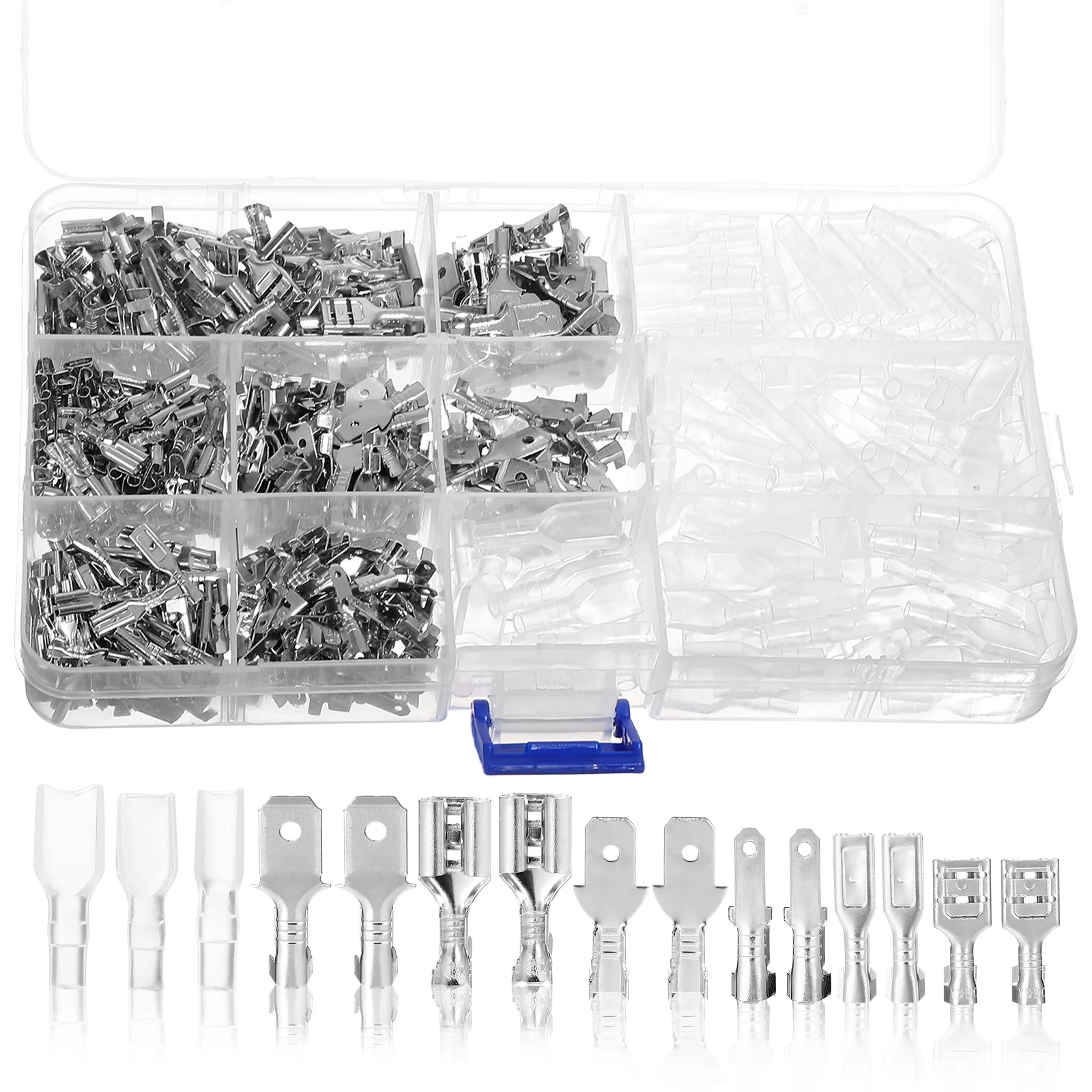 540 Pcs Connector Kit Wire Connectors Electrical Terminal Spade For Wiring Male Head And Female Cable Metal Speaker
540 Pcs Connector Kit Wire Connectors Electrical Terminal Spade For Wiring Male Head And Female Cable Metal Speaker