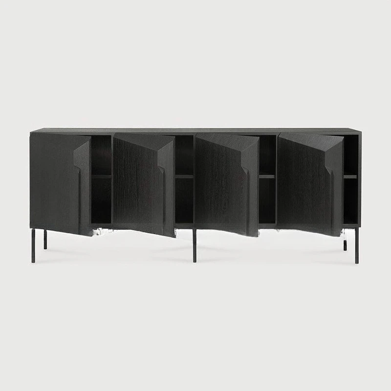 Imported furniture/Nordic expression/teak TV cabinet Italian side cabinet, black floor-to-ceiling side cabinet
Imported furniture/Nordic expression/teak TV cabinet Italian side cabinet, black floor-to-ceiling side cabinet