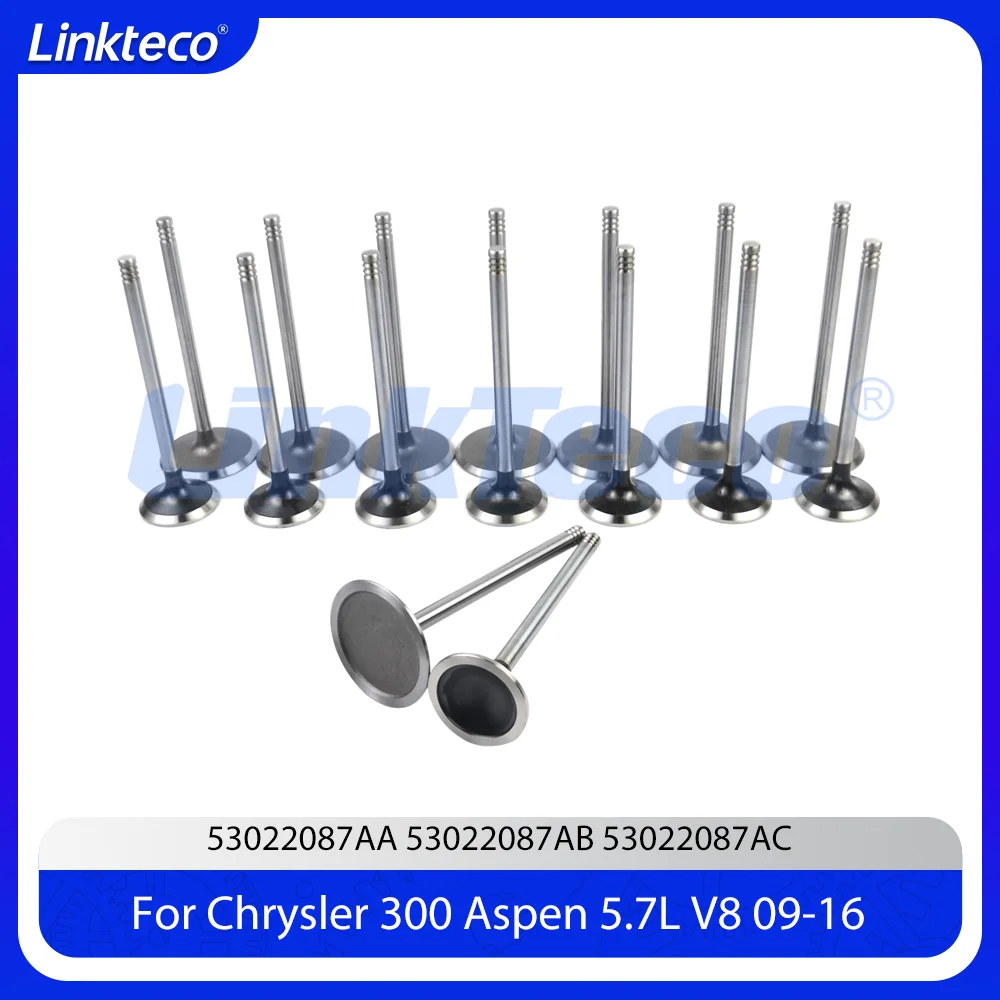 Engine 16X Intake Exhaust Valves Kit Fit 5.7 T L EZB EZH GAS V8 For 03-18 Jeep Charger Cherokee Chrysler 300 Ram 1500 Dodge 5.7L
Engine 16X Intake Exhaust Valves Kit Fit 5.7 T L EZB EZH GAS V8 For 03-18 Jeep Charger Cherokee Chrysler 300 Ram 1500 Dodge 5.7L