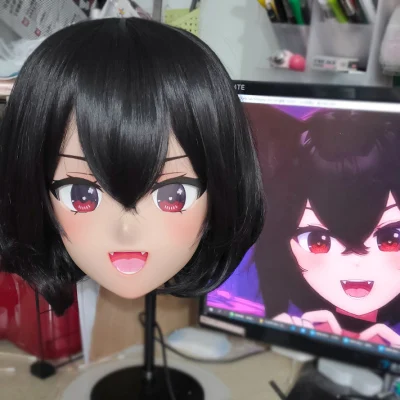 (GLb047)Customize Character Female Girl Resin Half Head Crossdress Cosplay Japanese Anime Role Kigurumi Mask With Eyes And Wig
(GLb047)Customize Character Female Girl Resin Half Head Crossdress Cosplay Japanese Anime Role Kigurumi Mask With Eyes And Wig
