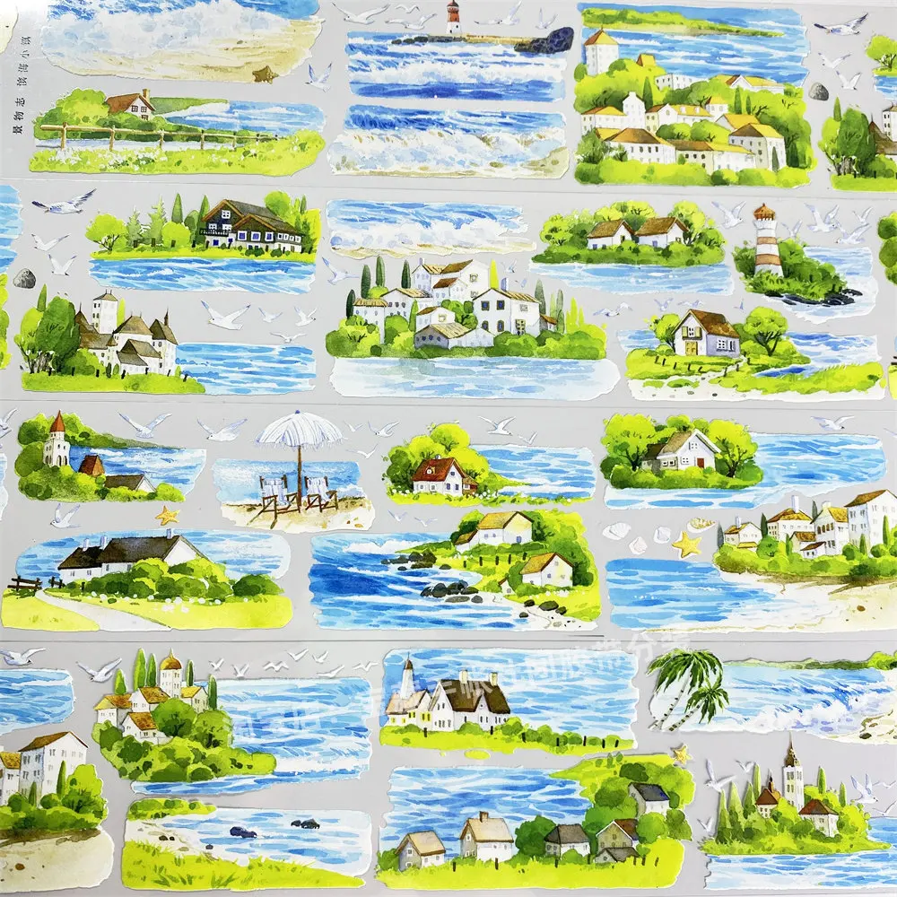 Декоративная лента Washi Pet Tape Journal T41 «Морской городок» 9999 с волнами и чайками, в стиле древнего Китая, для скрапбукинга, планировщиков и DIY-наклеек, образец
Декоративная лента Washi Pet Tape Journal T41 «Морской городок» 9999 с волнами и чайками, в стиле древнего Китая, для скрапбукинга, планировщиков и DIY-наклеек, образец