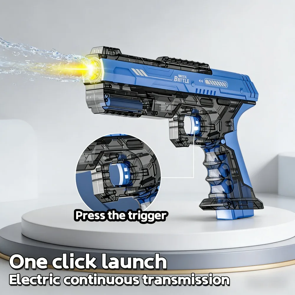 Electric Water Gun with Muzzle Light Long Range Summer Outdoor Water Fight Toy for Boys and Adults Birthday Gift
Electric Water Gun with Muzzle Light Long Range Summer Outdoor Water Fight Toy for Boys and Adults Birthday Gift