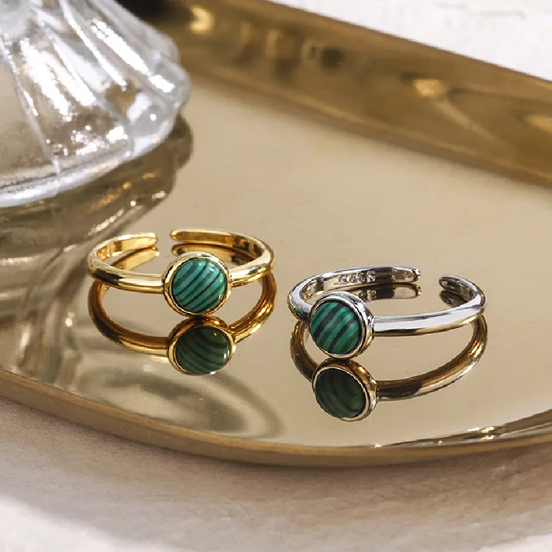 VENTFILLE 925 Sterling Silver Creative Malachite Ring For Women Green Round Simple Personality Trendy Jewelry 2021 New
VENTFILLE 925 Sterling Silver Creative Malachite Ring For Women Green Round Simple Personality Trendy Jewelry 2021 New