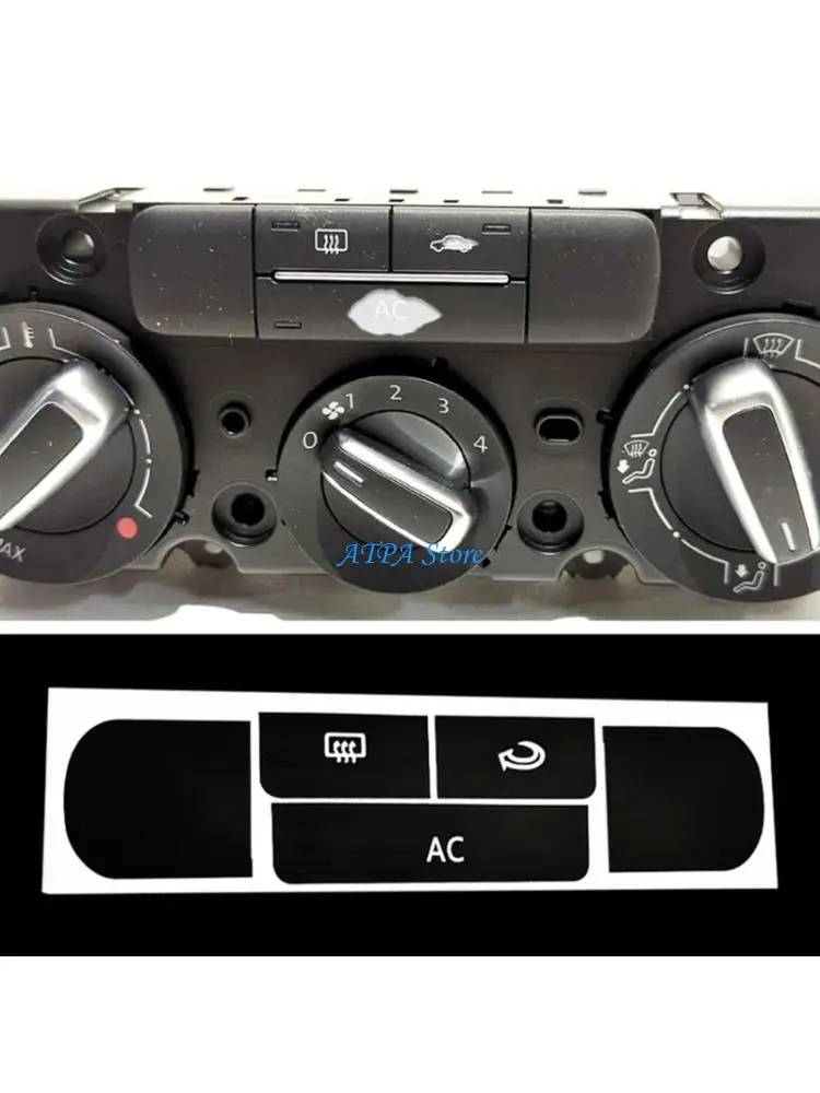 U13C Car Interior Air Conditioner Knob Cover Stickers Decal Labels High Temperature Resistant No Tools Needed Quick Application
U13C Car Interior Air Conditioner Knob Cover Stickers Decal Labels High Temperature Resistant No Tools Needed Quick Application