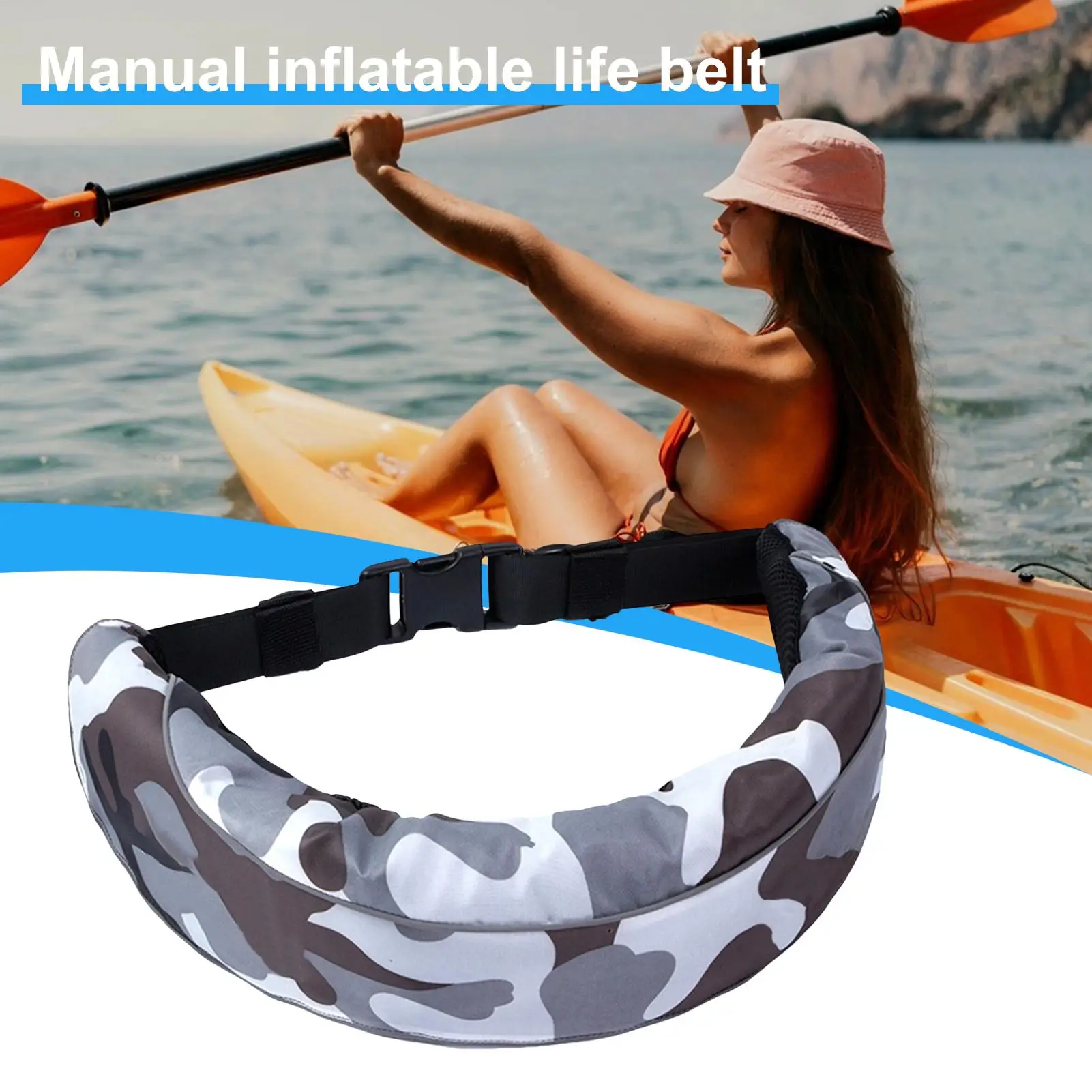 Inflatable Life Belt Adjustable Inflating Belt Pack Waterproof Safety Accessories For Paddleboarding Boating Fishing Snorkeling
Inflatable Life Belt Adjustable Inflating Belt Pack Waterproof Safety Accessories For Paddleboarding Boating Fishing Snorkeling