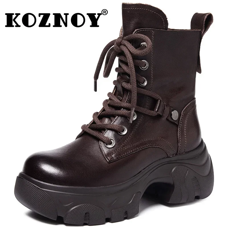 Koznoy/Новые мокасины 7,5 см, женские ботинки из натуральной кожи в стиле ретро, дымоход, весенне-осенне-зимние плюшевые ботильоны, обувь
Koznoy/Новые мокасины 7,5 см, женские ботинки из натуральной кожи в стиле ретро, дымоход, весенне-осенне-зимние плюшевые ботильоны, обувь