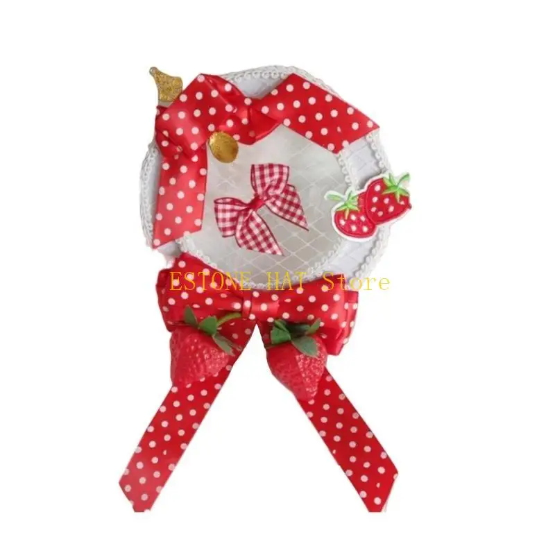 49MF Девушка Клубничная заколка для волос/плоская шляпа Будьте в центре внимания на особых мероприятиях
49MF Девушка Клубничная заколка для волос/плоская шляпа Будьте в центре внимания на особых мероприятиях