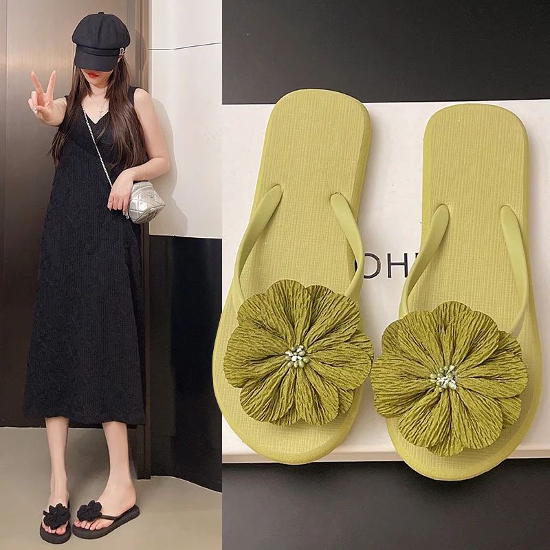 2026 Casual Flower Flower Flip Flops PVC Anti Slip Flat Soled Slippers Beachwear Clip Toe Slides Sandals Summer
2026 Casual Flower Flower Flip Flops PVC Anti Slip Flat Soled Slippers Beachwear Clip Toe Slides Sandals Summer