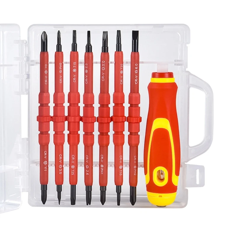 15 in 1 Electrician Screwdriver Bits Set Professional Manual Repair Tools Multifunction Screwdrivers Set H4GE
15 in 1 Electrician Screwdriver Bits Set Professional Manual Repair Tools Multifunction Screwdrivers Set H4GE