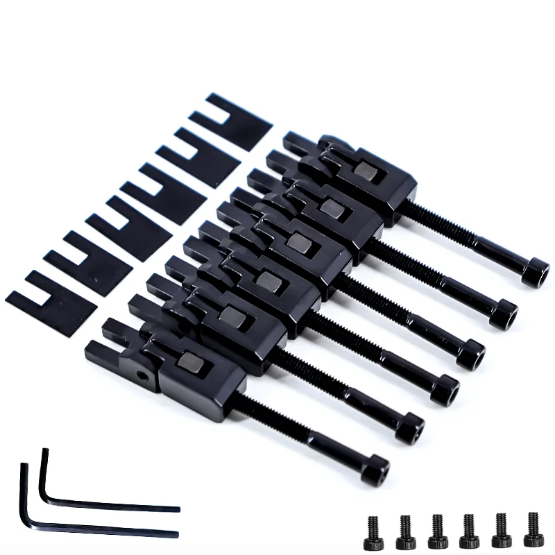 Electric Guitars Double Locking System Saddles Tremolo Bridge Complete with String Lock Screws & Allen Wrenches
Electric Guitars Double Locking System Saddles Tremolo Bridge Complete with String Lock Screws & Allen Wrenches