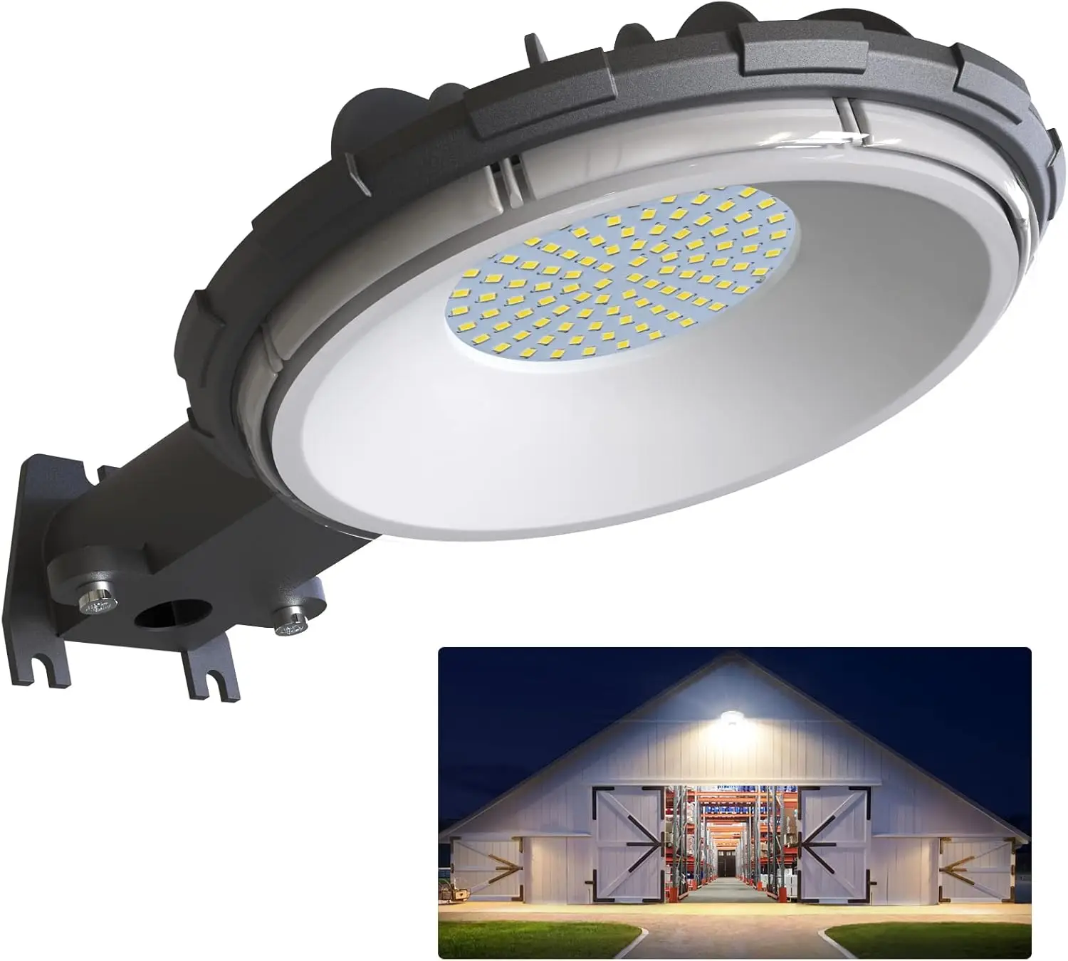 LED Dusk to Dawn Barn Light, 80W 10000LM 5000K Waterproof Outdoor Street Light for Garage, Yard, Warehouse - 1 Pack
LED Dusk to Dawn Barn Light, 80W 10000LM 5000K Waterproof Outdoor Street Light for Garage, Yard, Warehouse - 1 Pack