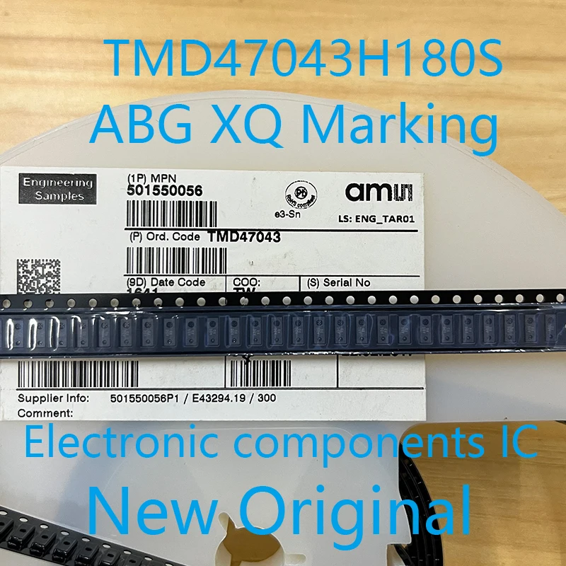 New Original TMD47043H180S TMD47043H180 TMD47043 47043 ABG XQ MARKING AMS SENSOR OPT CHIP Passive Components 5PCS
New Original TMD47043H180S TMD47043H180 TMD47043 47043 ABG XQ MARKING AMS SENSOR OPT CHIP Passive Components 5PCS