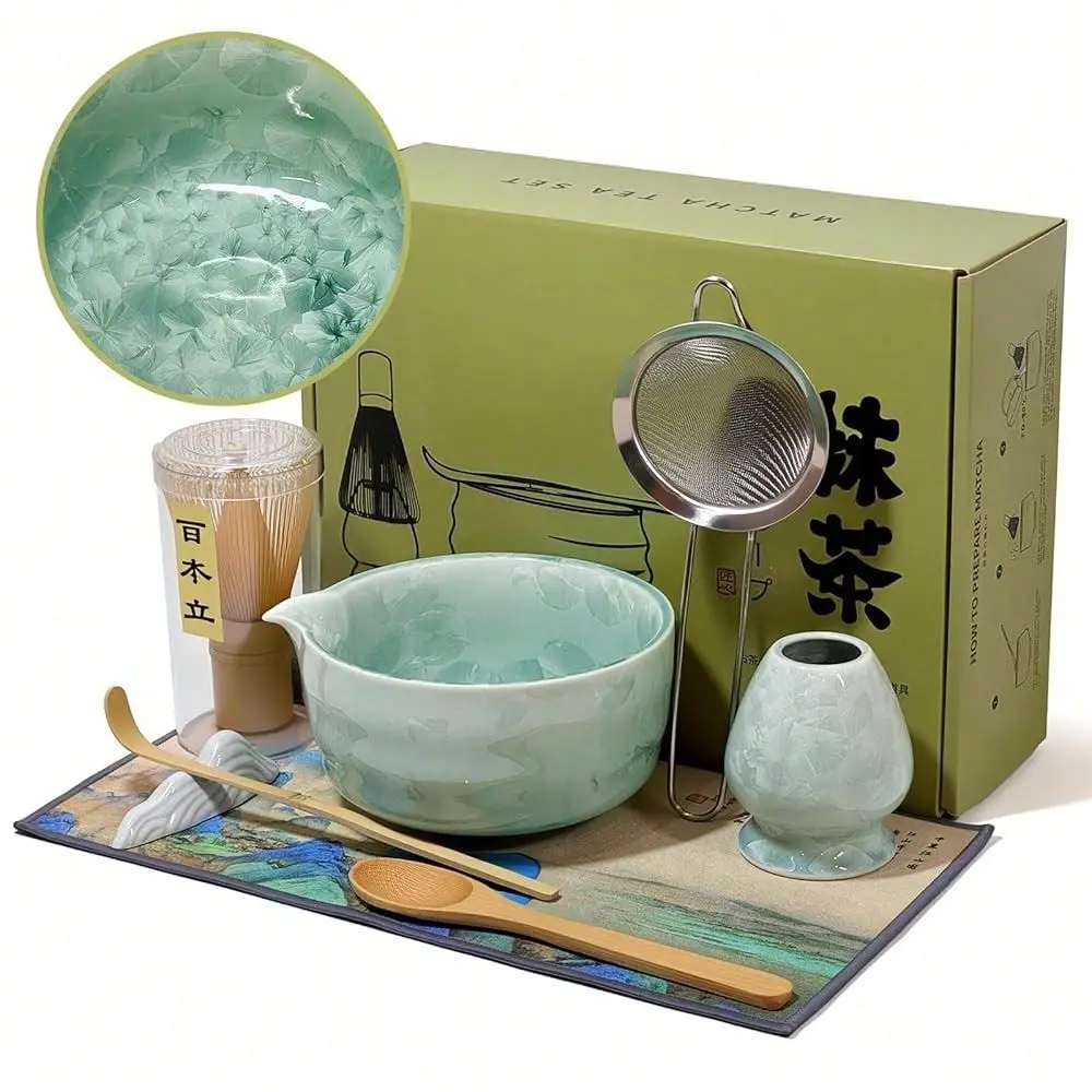 Whisk Set With Ceramic Bowl Bamboo Whisk Chasen, Scoop, Sifter Holder Complete Kit For Traditional Matcha Tea Unique Gifts For
Whisk Set With Ceramic Bowl Bamboo Whisk Chasen, Scoop, Sifter Holder Complete Kit For Traditional Matcha Tea Unique Gifts For