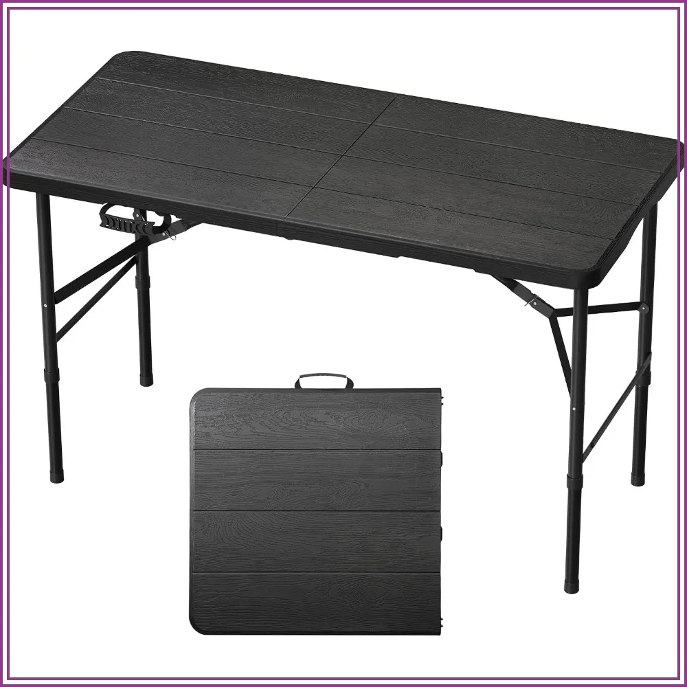 Heavy Duty Folding Table, 4Ft, 400 lbs Capacity, Wood Grain, for Camping, Picnic, Party, Wedding, Dining
Heavy Duty Folding Table, 4Ft, 400 lbs Capacity, Wood Grain, for Camping, Picnic, Party, Wedding, Dining