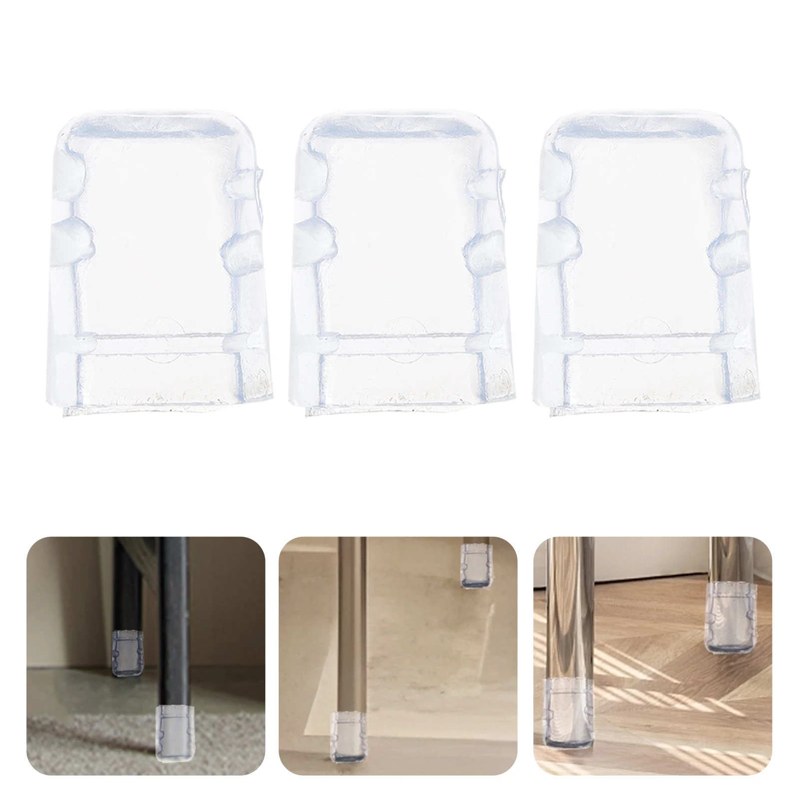 50pcs Anti slip Chair Leg Covers Transparent Nonslip Furniture Leg Caps Tubes End Floor Protector Reusable Table Shelf 
50pcs Anti slip Chair Leg Covers Transparent Nonslip Furniture Leg Caps Tubes End Floor Protector Reusable Table Shelf