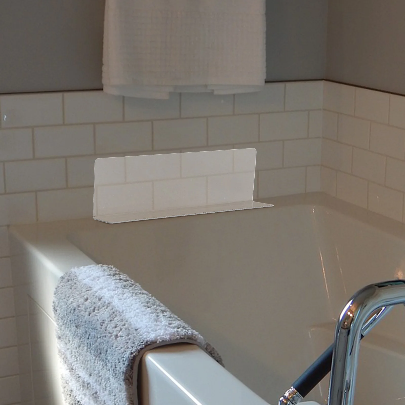 1pcs Clear Bathtub Splash Guard Pvc Water Barrier For Bathroom Floor Shower Corner Spatter Protector Tub Side Waterproof Guard
1pcs Clear Bathtub Splash Guard Pvc Water Barrier For Bathroom Floor Shower Corner Spatter Protector Tub Side Waterproof Guard