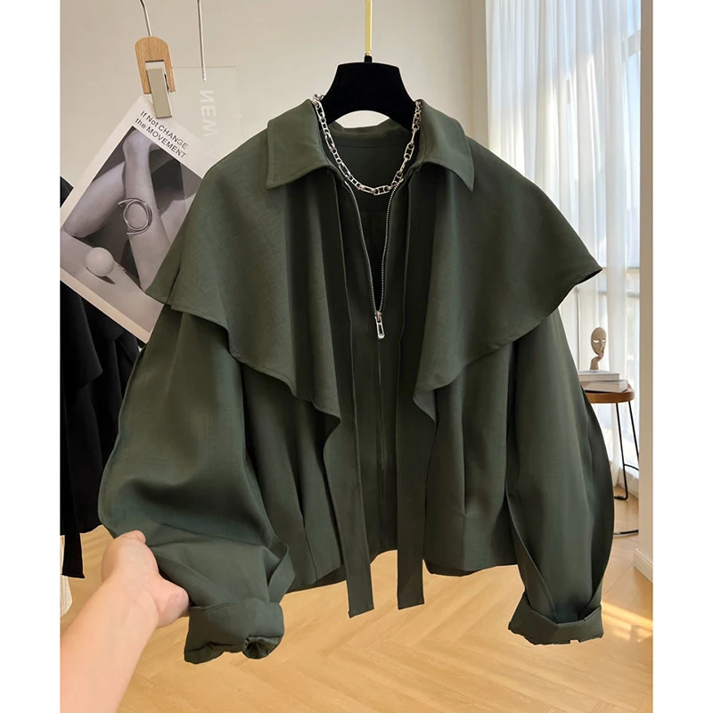 Women's Windbreaker 2025 Spring Autumn High End Chinese Style Lady Outerwear Design Sense Korean Version Ladies Trench Coat
Women's Windbreaker 2025 Spring Autumn High End Chinese Style Lady Outerwear Design Sense Korean Version Ladies Trench Coat