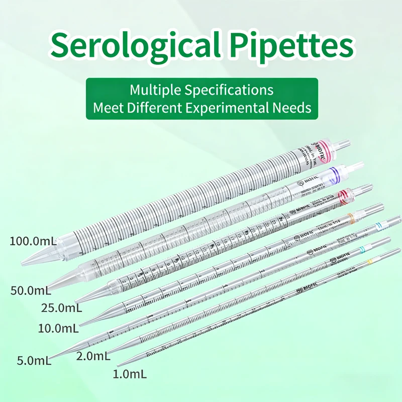 Single-use Sterile Serum Pipette with Built-in PO Filter Individually Packaged Laboratory Sample Tube Graduated Markings
Single-use Sterile Serum Pipette with Built-in PO Filter Individually Packaged Laboratory Sample Tube Graduated Markings