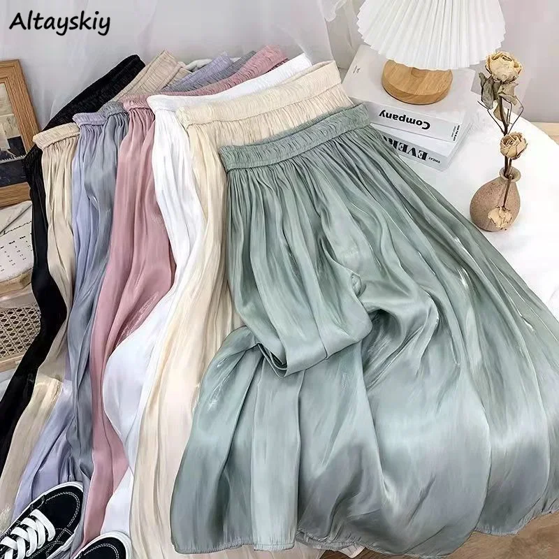 Skirts Women Summer 6-colors Midi Pleated All-match Stylish Graceful High Waist Sweet Girls Hot Sale Korean Style Casual Cute
Skirts Women Summer 6-colors Midi Pleated All-match Stylish Graceful High Waist Sweet Girls Hot Sale Korean Style Casual Cute