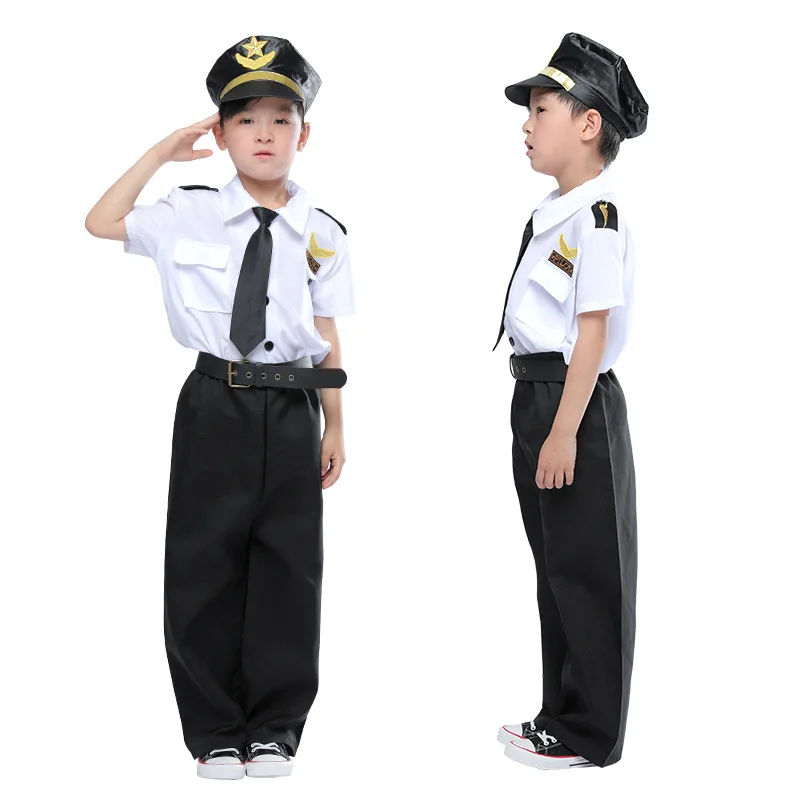 Хэллоуин Flight Dreams Pendant Костюмы для косплея pour enfants, униформа de pilote d'avion, vêtements de classe de profession
Хэллоуин Flight Dreams Pendant Костюмы для косплея pour enfants, униформа de pilote d'avion, vêtements de classe de profession