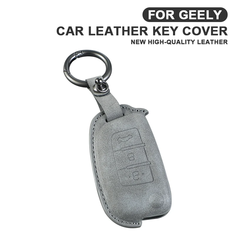 Car Key Case Cover For Geely GX3 EC7 EC8 GC6 EC715 EC718 Emgrand7 EU7 EC7-RV EC718-RV Leather Key Protector Shell Accessories 
Car Key Case Cover For Geely GX3 EC7 EC8 GC6 EC715 EC718 Emgrand7 EU7 EC7-RV EC718-RV Leather Key Protector Shell Accessories