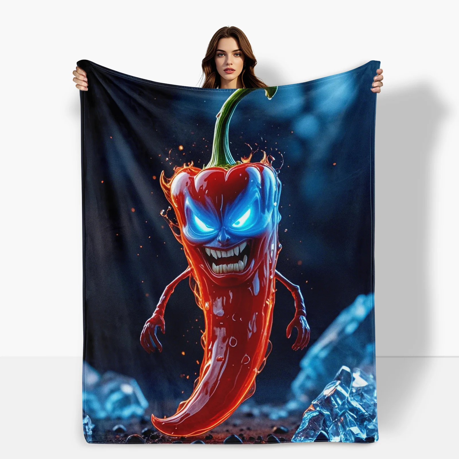 Angry Chili Pepper Personification Funny And Quirky Design Cozy Blanket For Girlfriend Gift Idea And Home Decor
Angry Chili Pepper Personification Funny And Quirky Design Cozy Blanket For Girlfriend Gift Idea And Home Decor