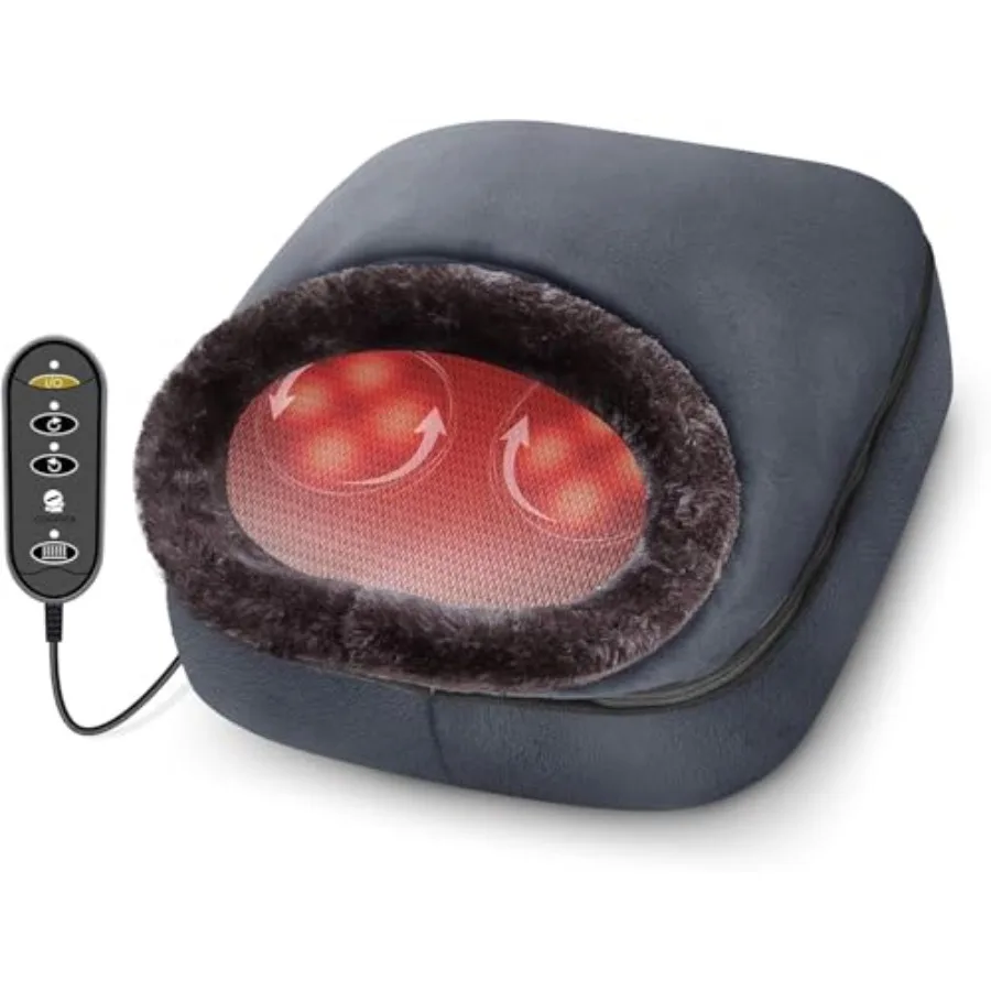 Shiatsu foot massager with heat for plantar fasciitis and neuropathy reliefkneading, heated pad, black, therapeutic comfort
Shiatsu foot massager with heat for plantar fasciitis and neuropathy reliefkneading, heated pad, black, therapeutic comfort