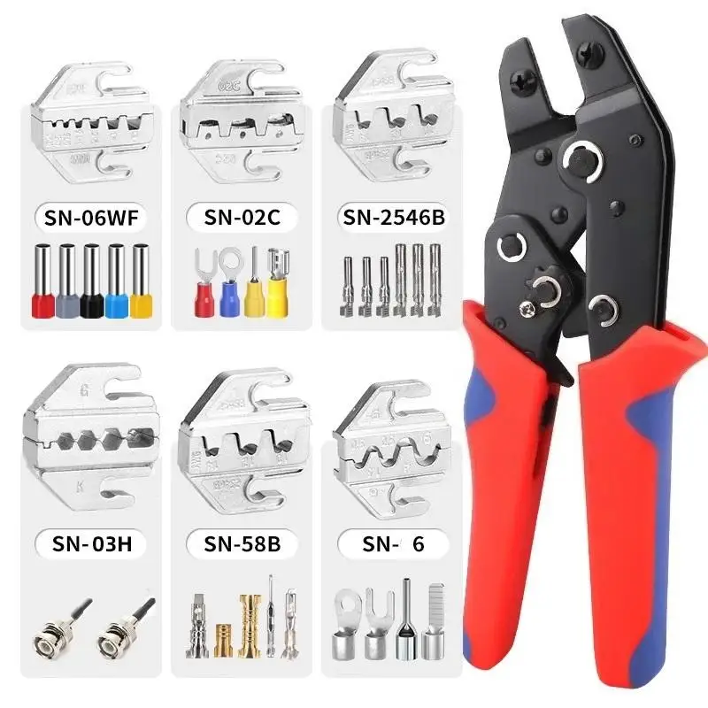 Crimping Pliers Set Wire Crimping Plier Box Kit For Tube Insulation Terminals Electrical Multi-functional Clamp Tools
Crimping Pliers Set Wire Crimping Plier Box Kit For Tube Insulation Terminals Electrical Multi-functional Clamp Tools