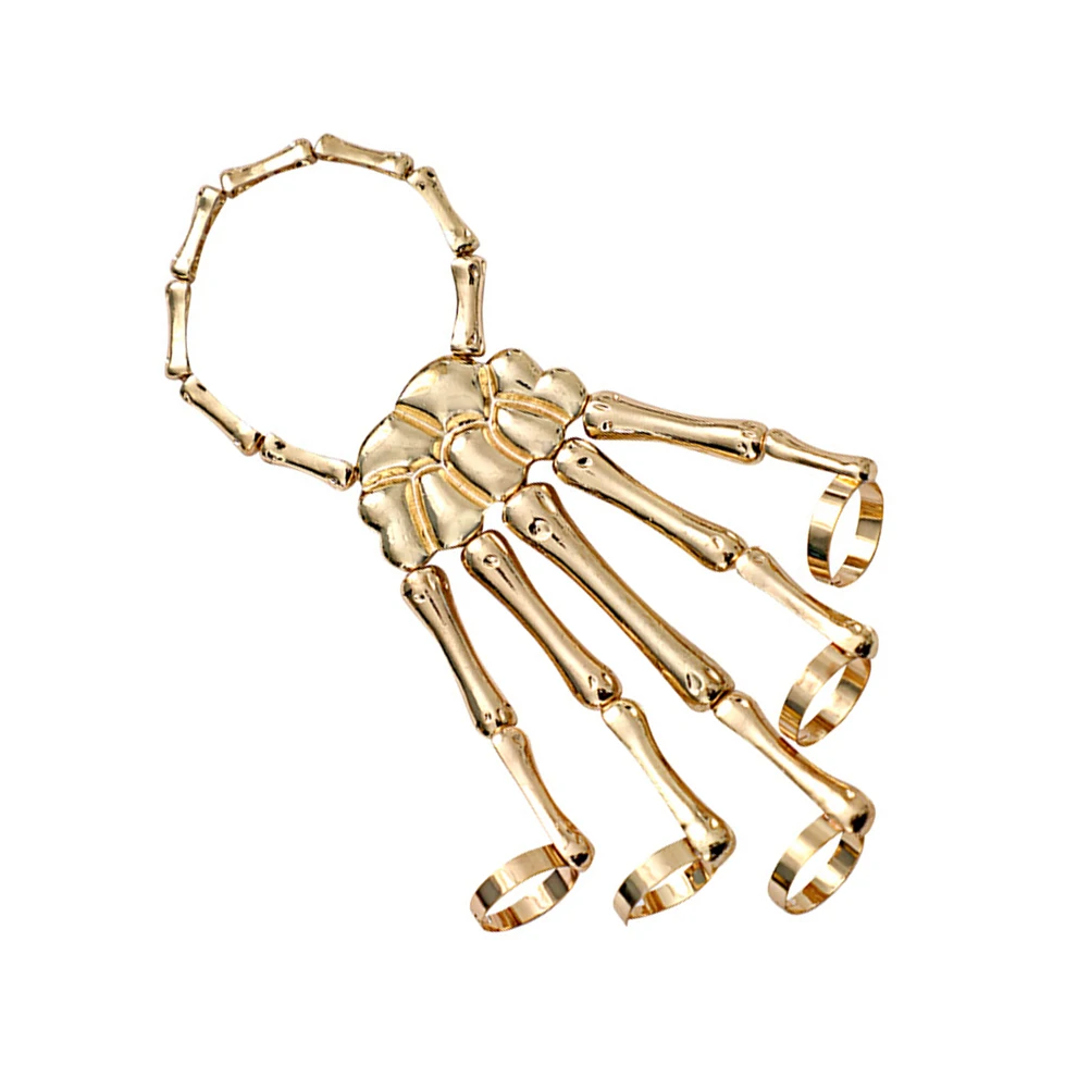 Skull Finger Chain Metal Gothic Alloy Iron Women Ring Bracelet Hand Chain Cosplay Halloween Party Gift
Skull Finger Chain Metal Gothic Alloy Iron Women Ring Bracelet Hand Chain Cosplay Halloween Party Gift