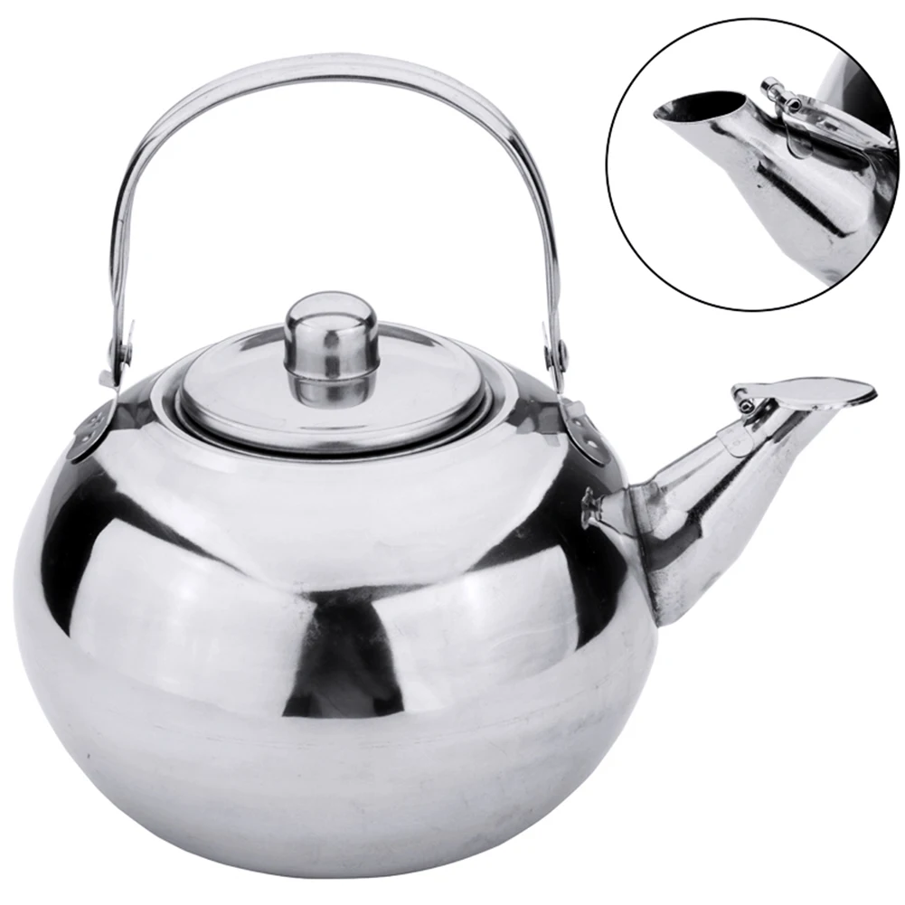 Durable Stainless Steel Tea Kettle Teapot With Filter 1/1.5/2 /2.5L For Kitchen Camping, Metal Infuser Teapot Water Coffee Pot
Durable Stainless Steel Tea Kettle Teapot With Filter 1/1.5/2 /2.5L For Kitchen Camping, Metal Infuser Teapot Water Coffee Pot