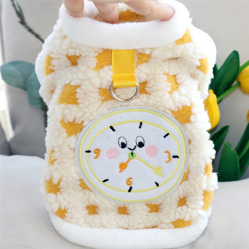 2024 Pet Cotton Coat Cute Clockwork Pattern Jacket Winter Dog Clothes Teddy Warm Fleece Small Dog Cartoon Coat
2024 Pet Cotton Coat Cute Clockwork Pattern Jacket Winter Dog Clothes Teddy Warm Fleece Small Dog Cartoon Coat