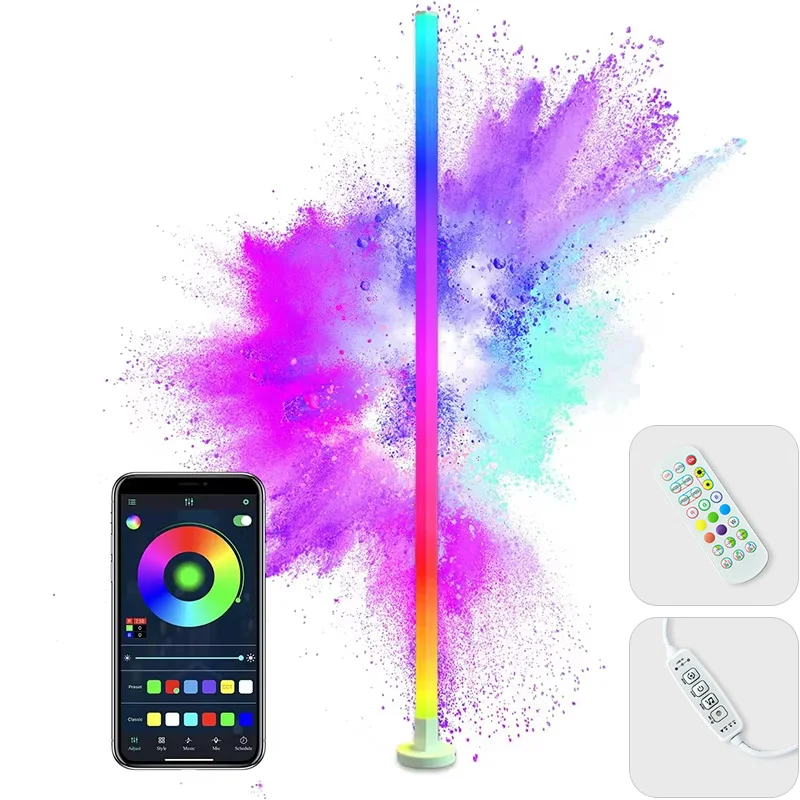Умный светодиодный торшер RGB с дистанционным управлением/переключателем/приложением, USB-защита музыки, угловой современный настольный светильник для гостиной, игровая вечеринка
Умный светодиодный торшер RGB с дистанционным управлением/переключателем/приложением, USB-защита музыки, угловой современный настольный светильник для гостиной, игровая вечеринка