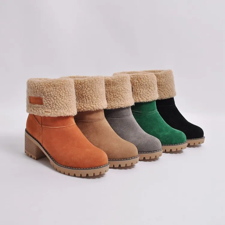 Spring and Autumn Winter Simple Leisure Commuting Pure Color European and American Medium Heeled Thick Heel Flip Cotton Shoes
Spring and Autumn Winter Simple Leisure Commuting Pure Color European and American Medium Heeled Thick Heel Flip Cotton Shoes