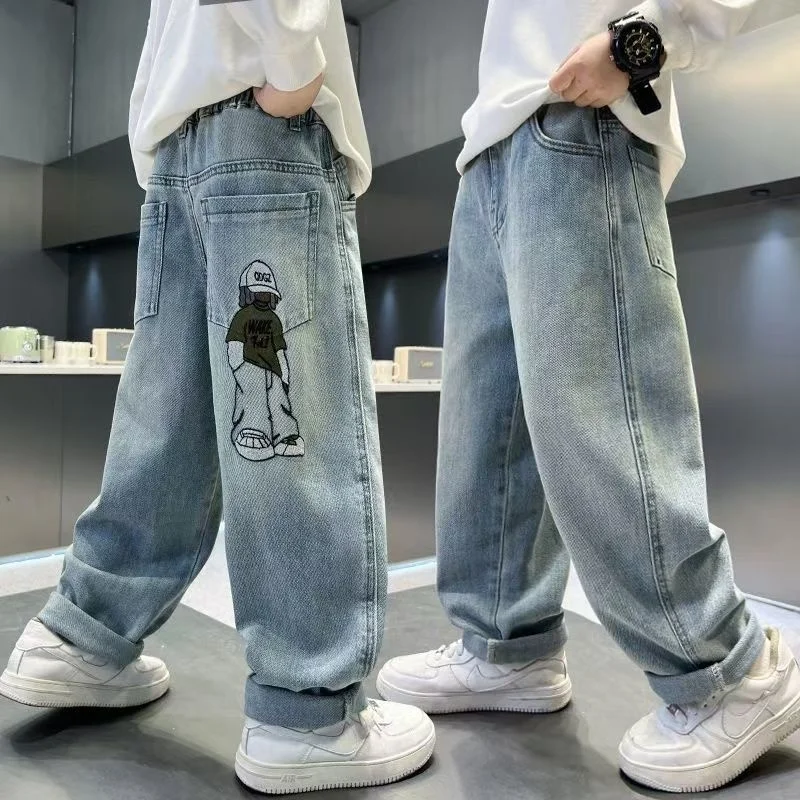 2025 Spring Autumn Fashion Boys Denim Pants Children Trousers Casual Kids Jeans Pants for 4-14 Years Teenager Boys Clothing
2025 Spring Autumn Fashion Boys Denim Pants Children Trousers Casual Kids Jeans Pants for 4-14 Years Teenager Boys Clothing