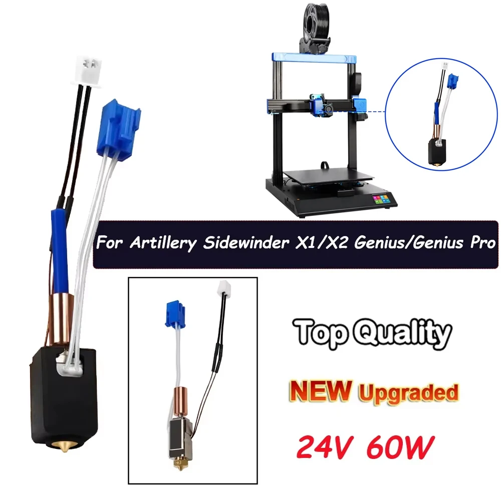 For Artillery Sidewinder X1 X2 Genius Pro Upgraded Hotend Ceramic Heating Block Kit 24V 60W Hot End Pinting Head
For Artillery Sidewinder X1 X2 Genius Pro Upgraded Hotend Ceramic Heating Block Kit 24V 60W Hot End Pinting Head