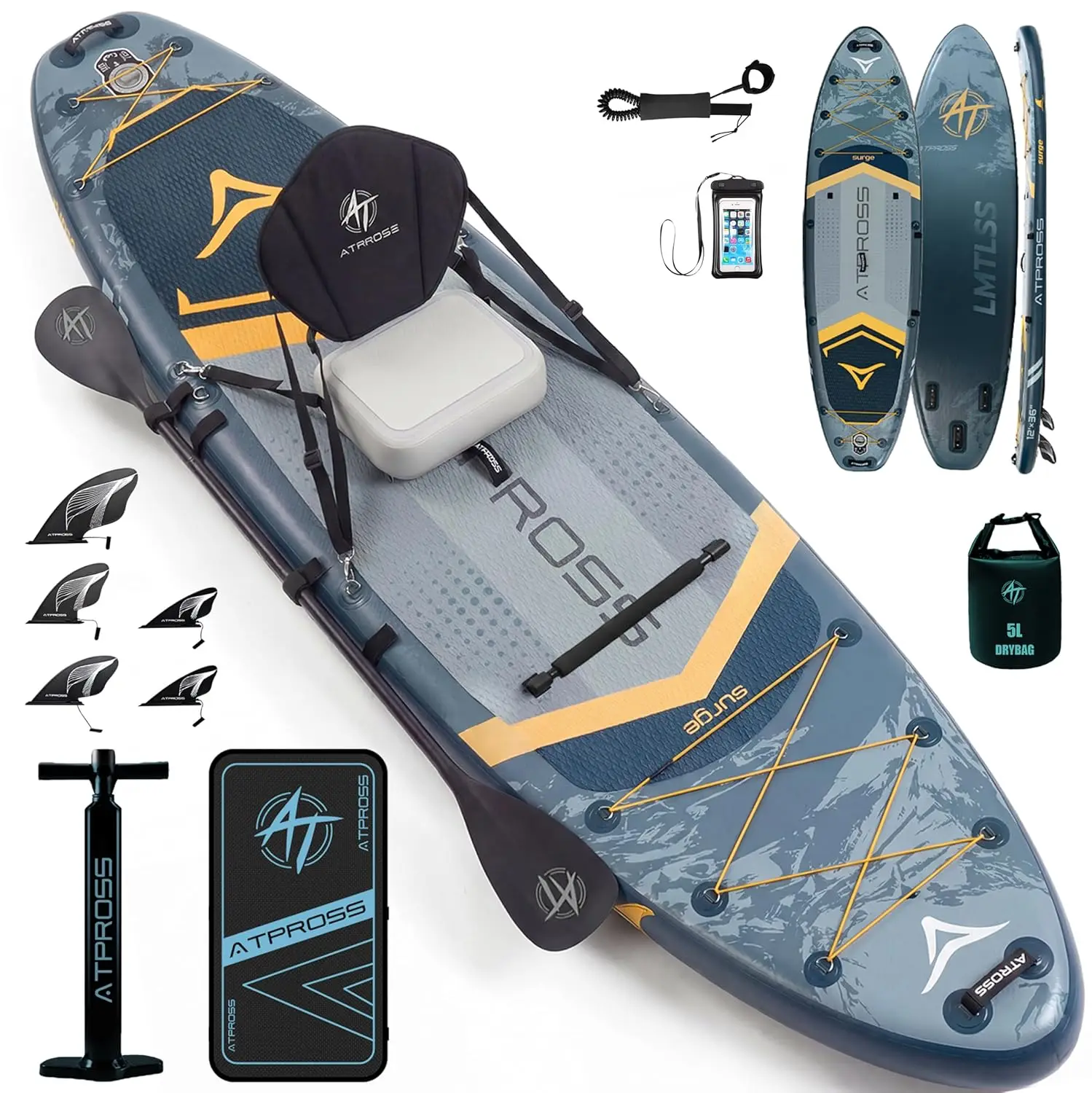 12'x36 Inflatable Paddle Board, 500lbs Extra Wide Stand Up Paddleboard for Adults with Premium SUP Accessories Kit &, Custom
12'x36 Inflatable Paddle Board, 500lbs Extra Wide Stand Up Paddleboard for Adults with Premium SUP Accessories Kit &, Custom