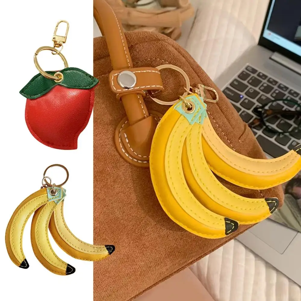 HOT Leather Keychain Holder PU Leather Keychains Bag Accessories Decors Cute Peach Hanging Decoration Women's Handbags Charms
HOT Leather Keychain Holder PU Leather Keychains Bag Accessories Decors Cute Peach Hanging Decoration Women's Handbags Charms