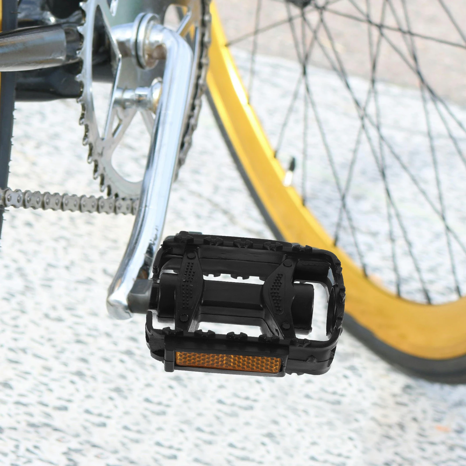 Children Bike Pedals Black Pair Sturdy Plastic Long Use Big Platform Comfort Stable Ride Proper Friction Cycling Accessories
Children Bike Pedals Black Pair Sturdy Plastic Long Use Big Platform Comfort Stable Ride Proper Friction Cycling Accessories