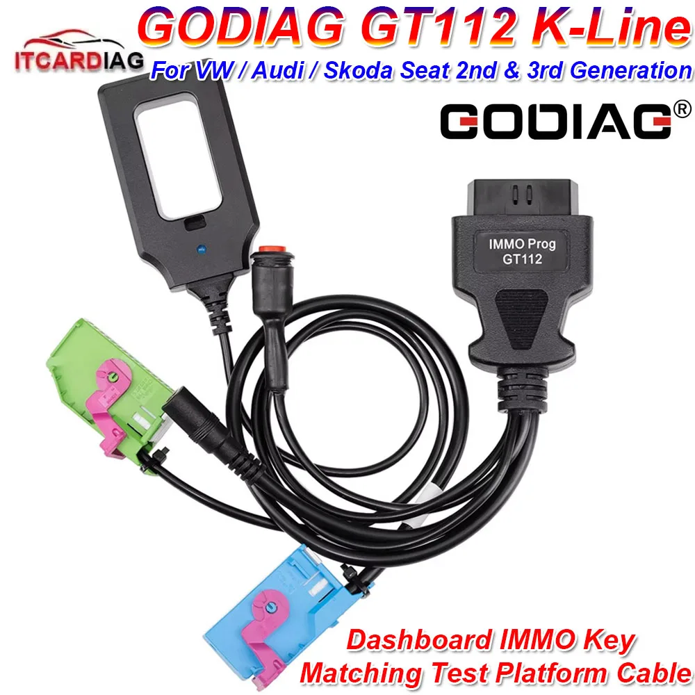 GODIAG GT112 K-Line For VAG Test Platform Cable For VW/Skoda/Seat 2nd & 3rd Generation Dashboard IMMO Key Matching Test Platform
GODIAG GT112 K-Line For VAG Test Platform Cable For VW/Skoda/Seat 2nd & 3rd Generation Dashboard IMMO Key Matching Test Platform