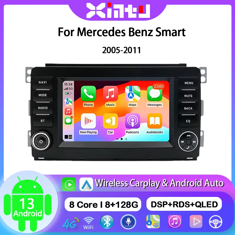 Xintu 7“ 2 Din Android 13.0 Multimedia Player for Mercedes-Benz Smart 2005 - 2011 GPS Car Navigation Reversing Camera all-in-one
Xintu 7“ 2 Din Android 13.0 Multimedia Player for Mercedes-Benz Smart 2005 - 2011 GPS Car Navigation Reversing Camera all-in-one