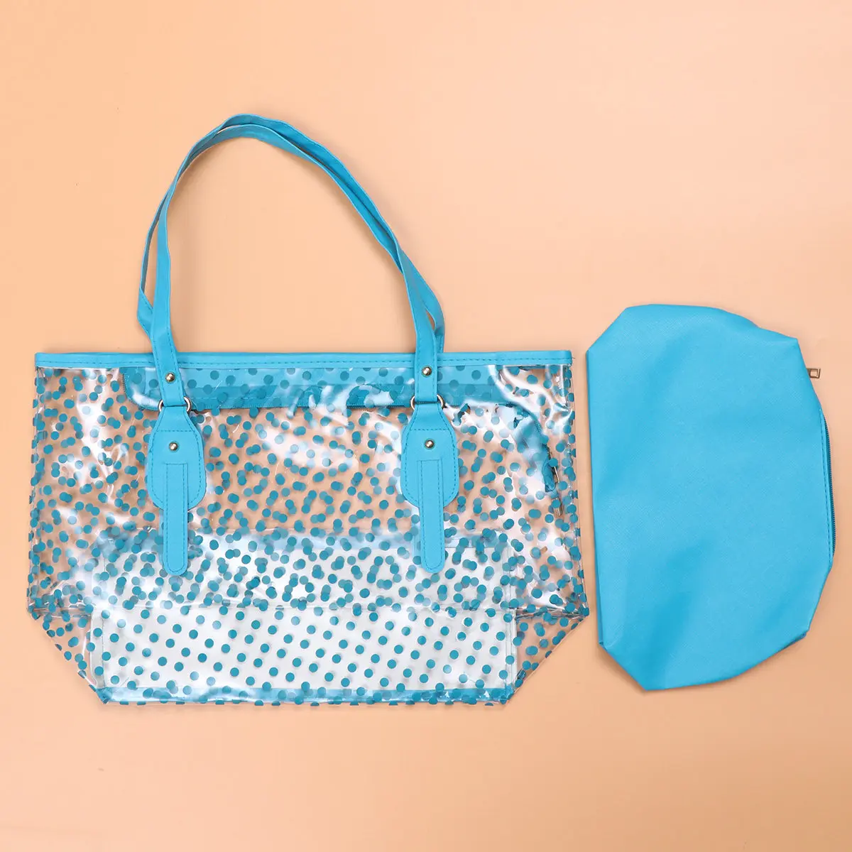1Pcs Waterproof Beach Bag Creative Round Dots PVC Women Handbag Fashion Stylish Blue for Summer Women Handbag
1Pcs Waterproof Beach Bag Creative Round Dots PVC Women Handbag Fashion Stylish Blue for Summer Women Handbag