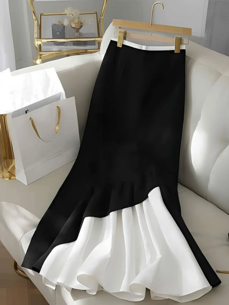 2025 Summer New Skirts High Waist Patchwork Contrast Color Pleated Skirt Fashion Elegant Female Slim All Match Women's Clothing
2025 Summer New Skirts High Waist Patchwork Contrast Color Pleated Skirt Fashion Elegant Female Slim All Match Women's Clothing