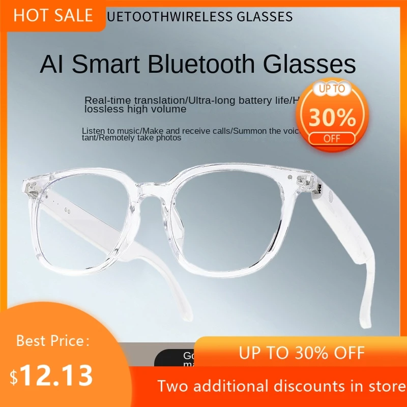 Bluetooth Smart Glasses HIFI Music Voice Assistant Hands-free Call Ultra-light Fashion Eyeglasses For Men Women Daily Use 2026
Bluetooth Smart Glasses HIFI Music Voice Assistant Hands-free Call Ultra-light Fashion Eyeglasses For Men Women Daily Use 2026