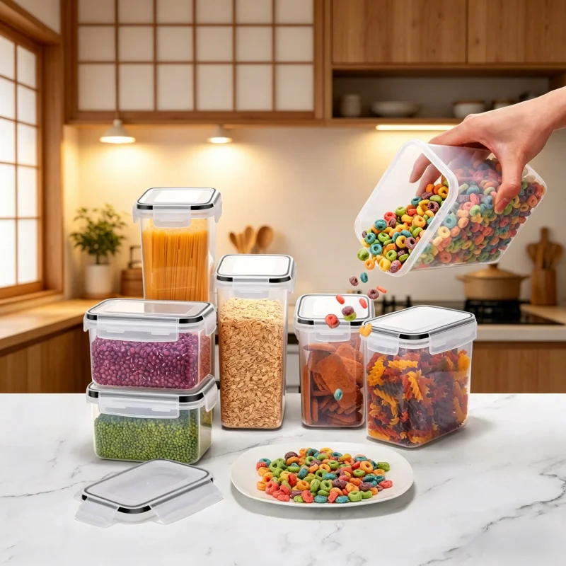 24 PCS sealed kitchen storage boxes with tight lids, save space and keep daily supplies organized for easy access at any time
24 PCS sealed kitchen storage boxes with tight lids, save space and keep daily supplies organized for easy access at any time